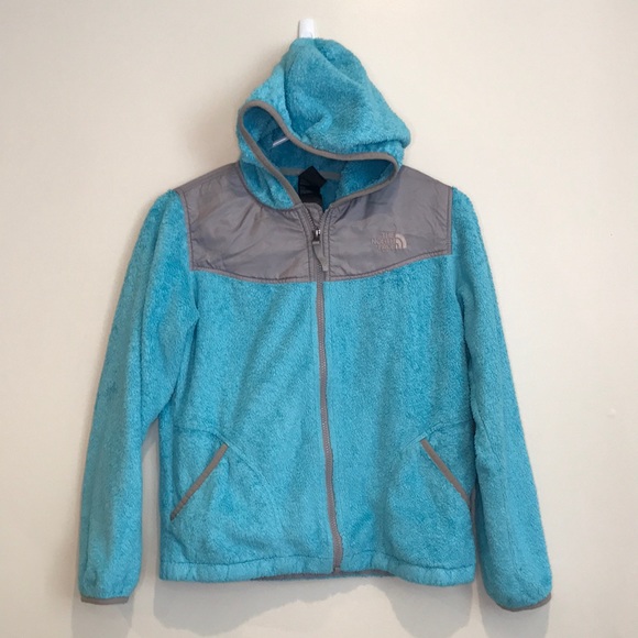 North face hooded jacket. Gender reveal blue - Picture 1 of 2